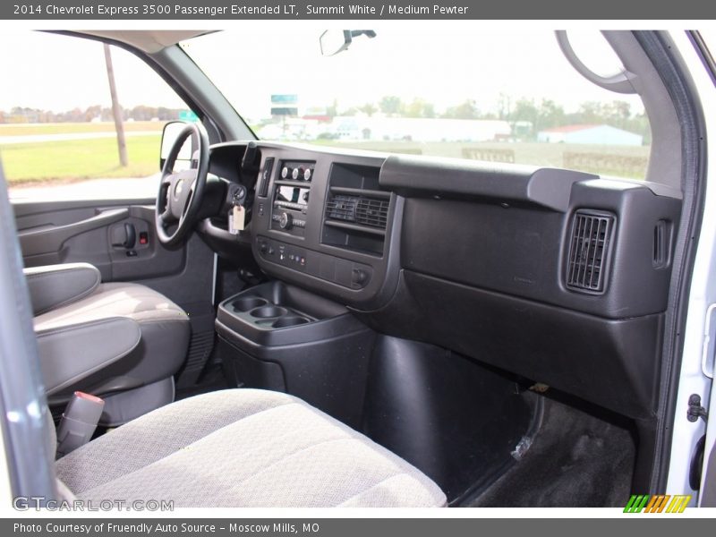Summit White / Medium Pewter 2014 Chevrolet Express 3500 Passenger Extended LT