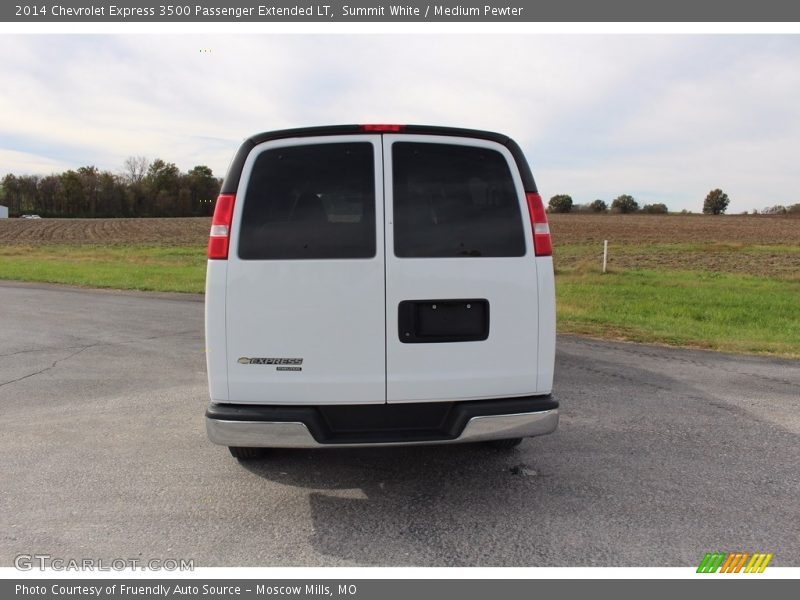 Summit White / Medium Pewter 2014 Chevrolet Express 3500 Passenger Extended LT