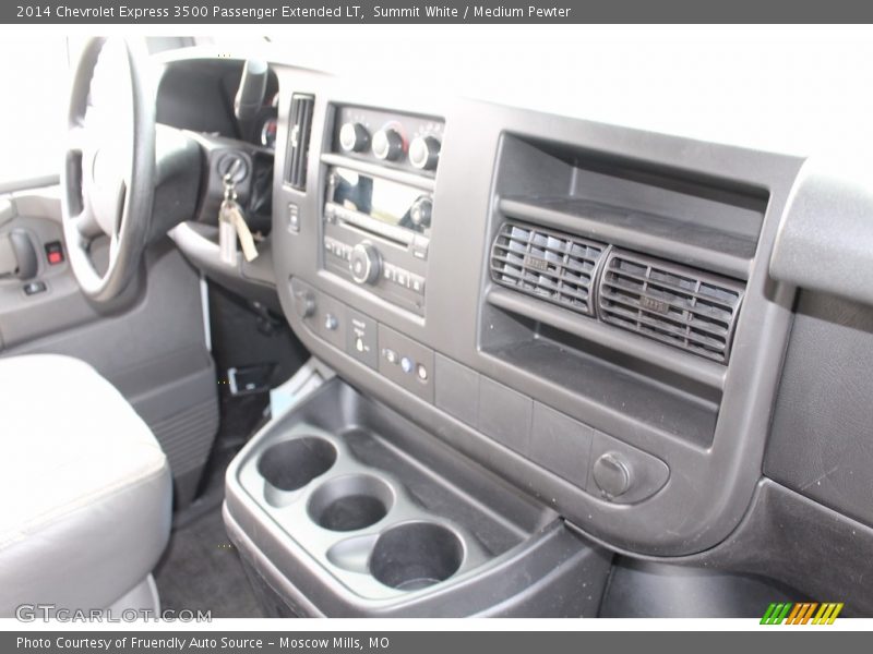 Summit White / Medium Pewter 2014 Chevrolet Express 3500 Passenger Extended LT