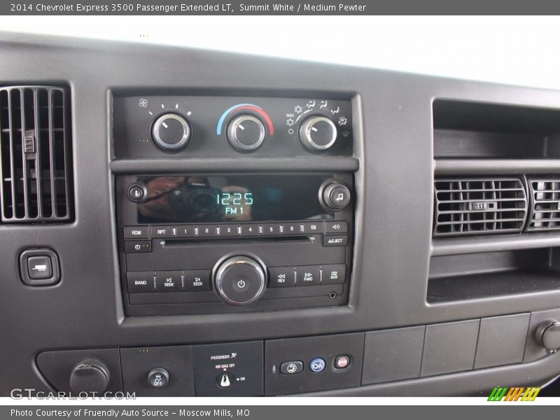 Summit White / Medium Pewter 2014 Chevrolet Express 3500 Passenger Extended LT
