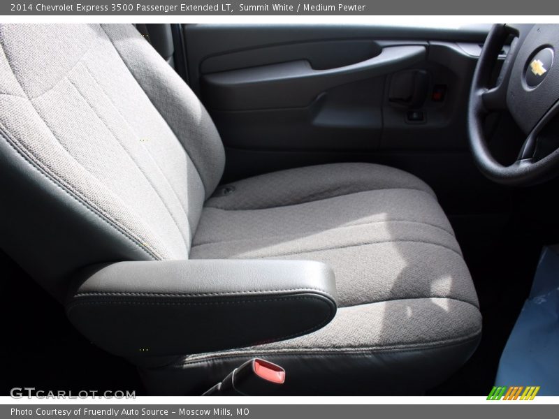 Summit White / Medium Pewter 2014 Chevrolet Express 3500 Passenger Extended LT