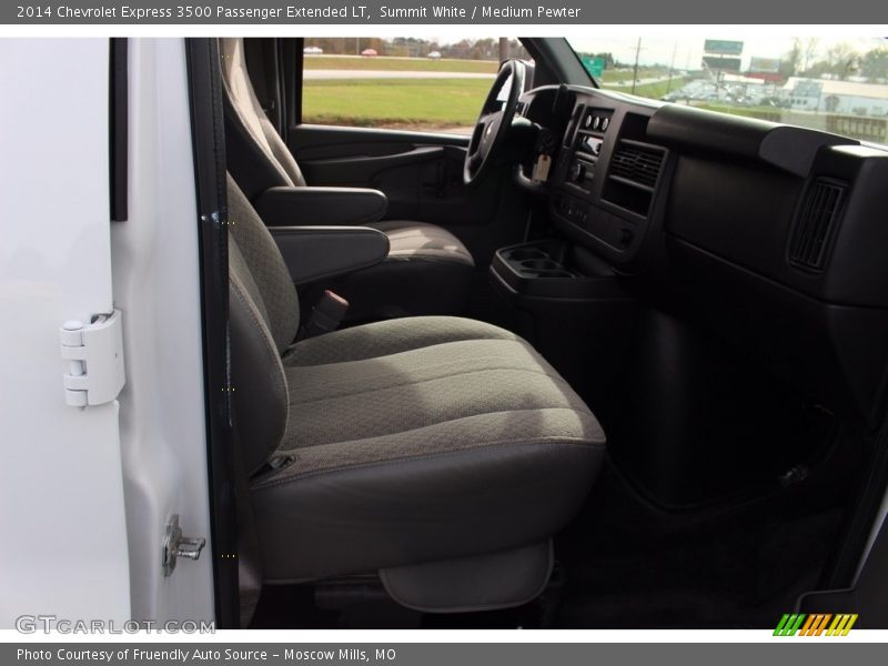 Summit White / Medium Pewter 2014 Chevrolet Express 3500 Passenger Extended LT