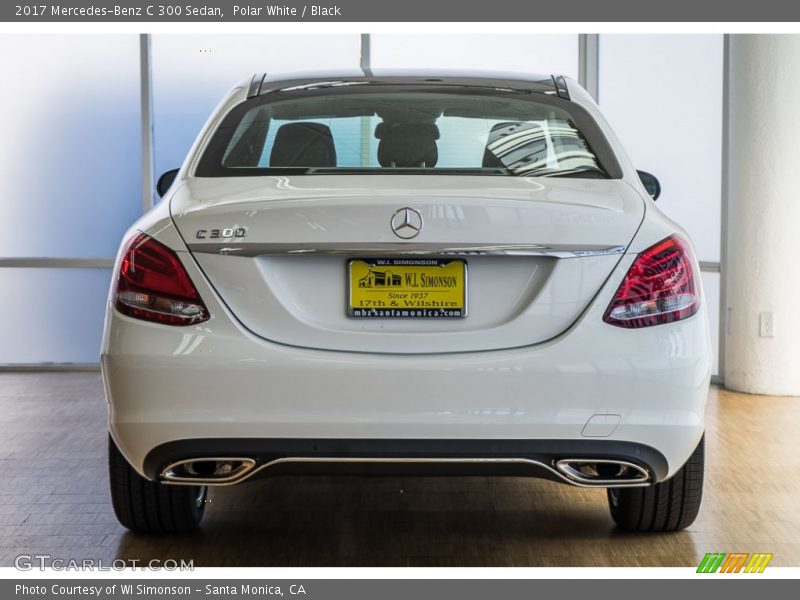 Polar White / Black 2017 Mercedes-Benz C 300 Sedan