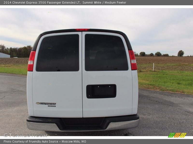 Summit White / Medium Pewter 2014 Chevrolet Express 3500 Passenger Extended LT