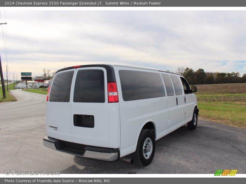 Summit White / Medium Pewter 2014 Chevrolet Express 3500 Passenger Extended LT