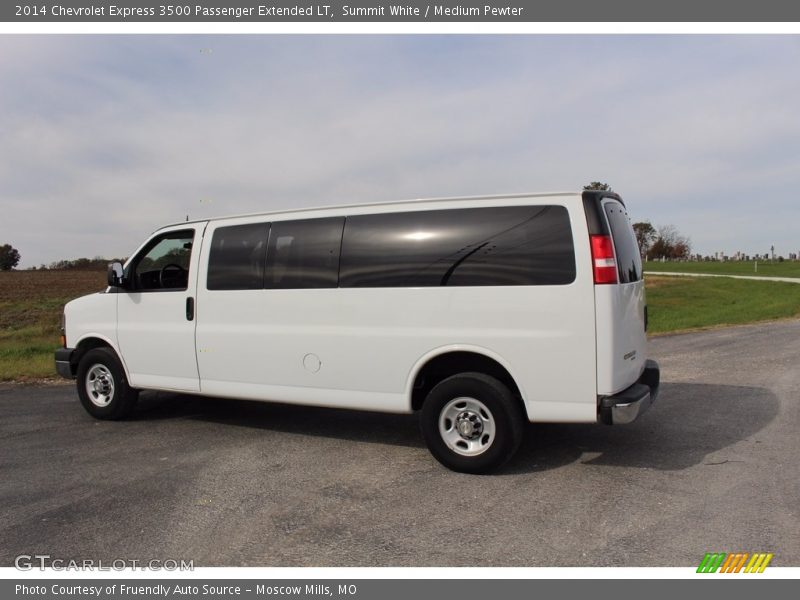 Summit White / Medium Pewter 2014 Chevrolet Express 3500 Passenger Extended LT