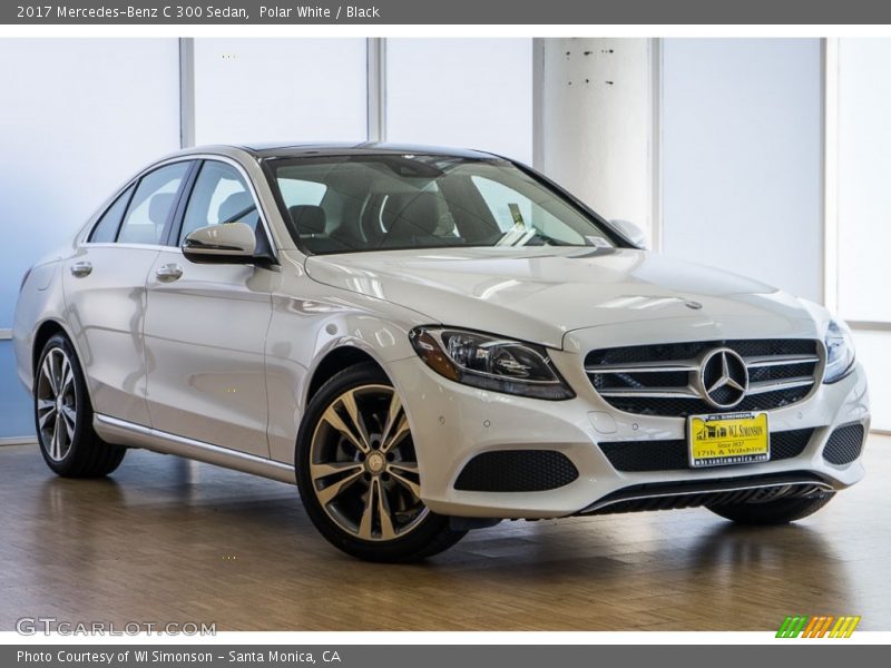 Polar White / Black 2017 Mercedes-Benz C 300 Sedan