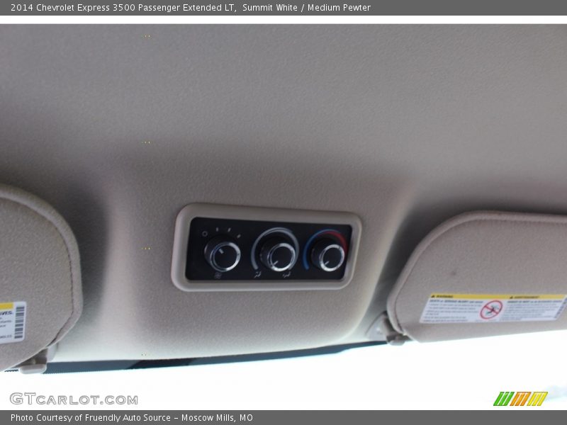 Summit White / Medium Pewter 2014 Chevrolet Express 3500 Passenger Extended LT