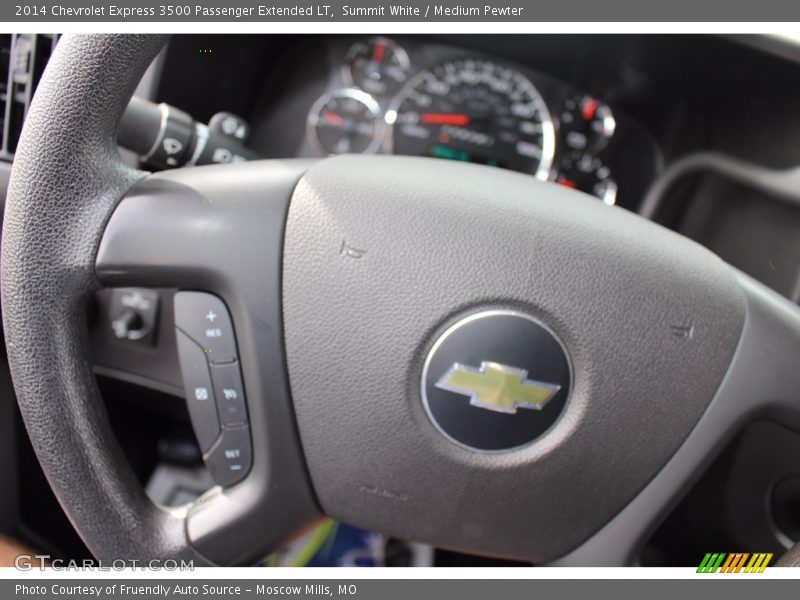 Summit White / Medium Pewter 2014 Chevrolet Express 3500 Passenger Extended LT