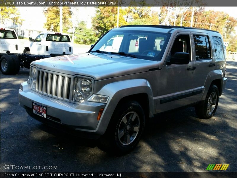 Bright Silver Metallic / Pastel Slate Gray 2008 Jeep Liberty Sport