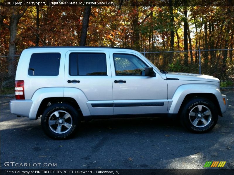 Bright Silver Metallic / Pastel Slate Gray 2008 Jeep Liberty Sport