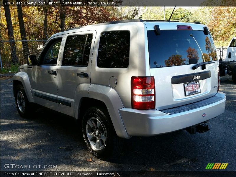 Bright Silver Metallic / Pastel Slate Gray 2008 Jeep Liberty Sport