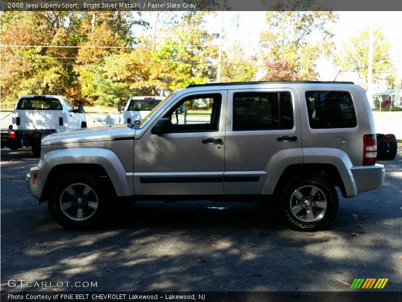 Bright Silver Metallic / Pastel Slate Gray 2008 Jeep Liberty Sport