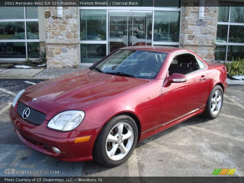 Firemist Metallic / Charcoal Black 2001 Mercedes-Benz SLK 320 Roadster