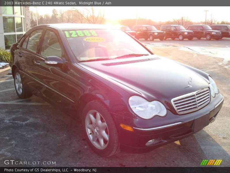 Midnight Blue / Ash 2003 Mercedes-Benz C 240 4Matic Sedan