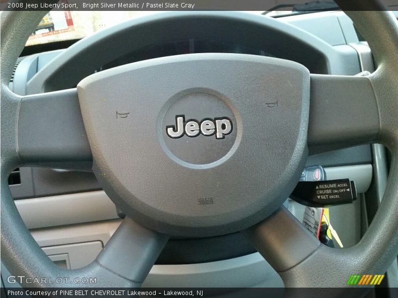 Bright Silver Metallic / Pastel Slate Gray 2008 Jeep Liberty Sport