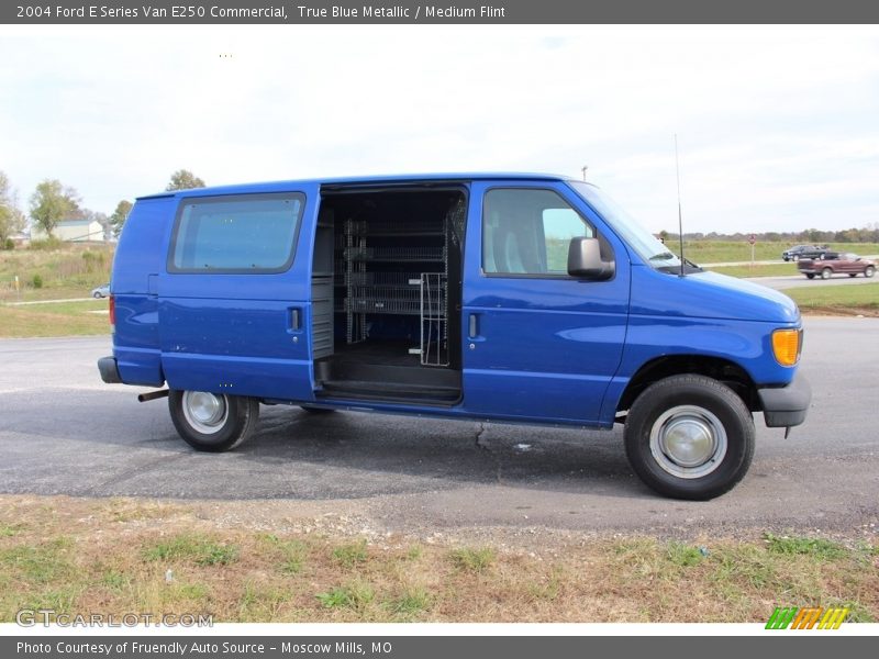 True Blue Metallic / Medium Flint 2004 Ford E Series Van E250 Commercial
