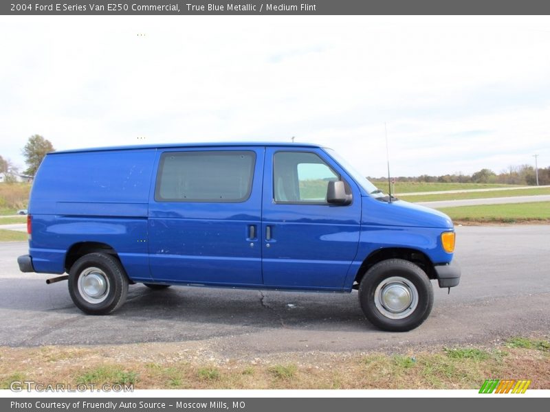True Blue Metallic / Medium Flint 2004 Ford E Series Van E250 Commercial