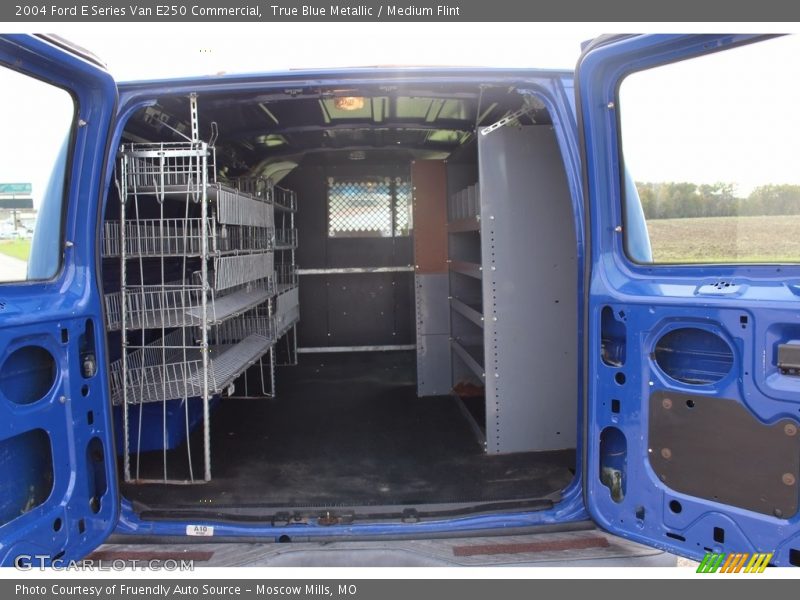 True Blue Metallic / Medium Flint 2004 Ford E Series Van E250 Commercial