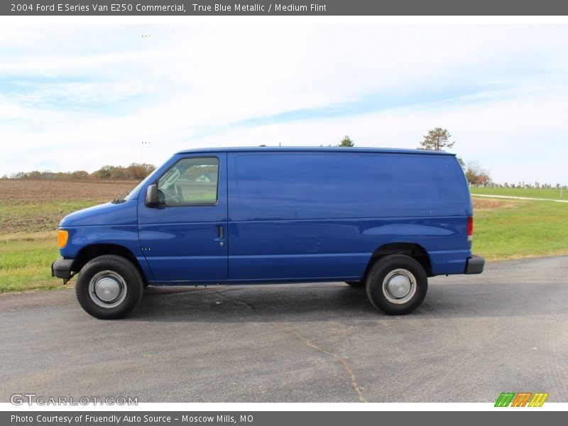 True Blue Metallic / Medium Flint 2004 Ford E Series Van E250 Commercial