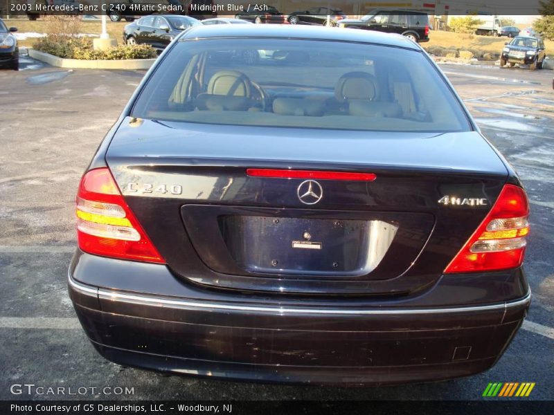 Midnight Blue / Ash 2003 Mercedes-Benz C 240 4Matic Sedan