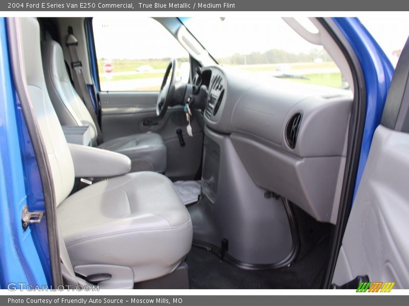 True Blue Metallic / Medium Flint 2004 Ford E Series Van E250 Commercial