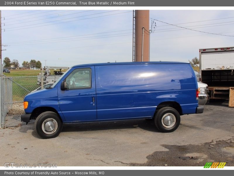 True Blue Metallic / Medium Flint 2004 Ford E Series Van E250 Commercial