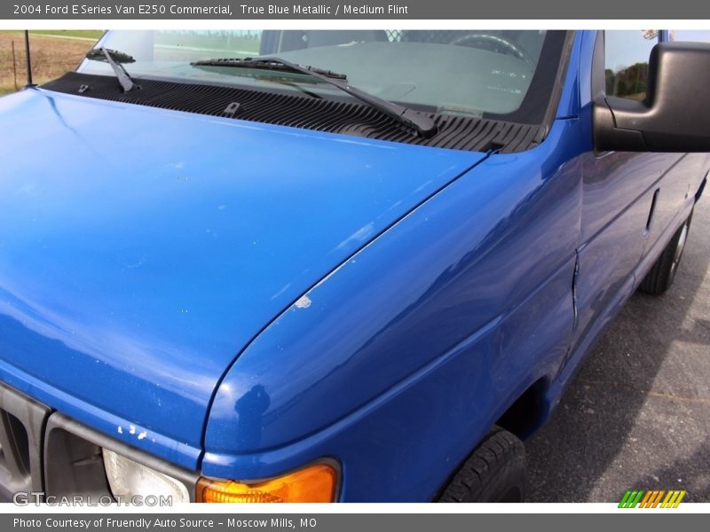 True Blue Metallic / Medium Flint 2004 Ford E Series Van E250 Commercial