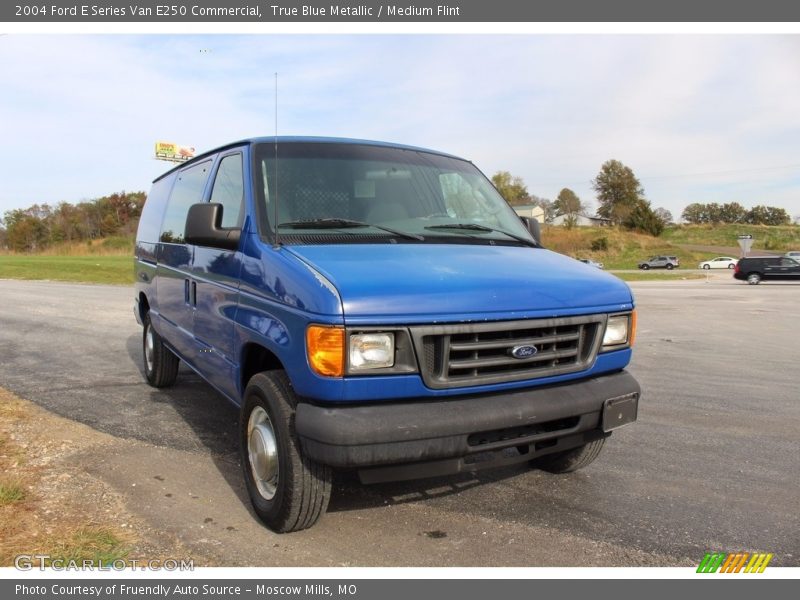 True Blue Metallic / Medium Flint 2004 Ford E Series Van E250 Commercial