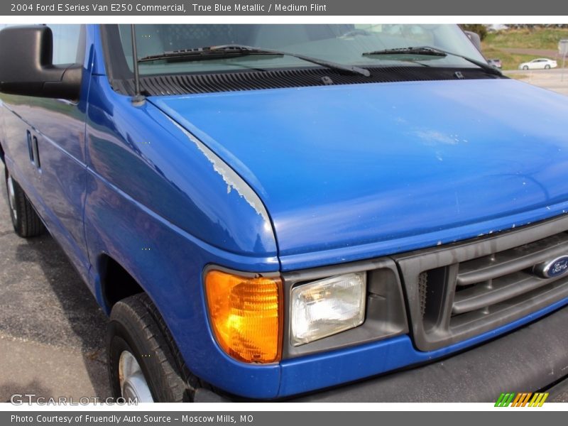 True Blue Metallic / Medium Flint 2004 Ford E Series Van E250 Commercial
