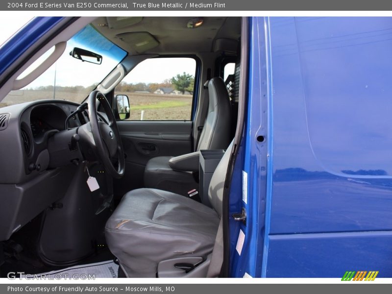True Blue Metallic / Medium Flint 2004 Ford E Series Van E250 Commercial