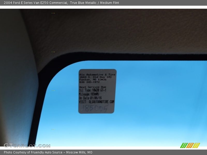 True Blue Metallic / Medium Flint 2004 Ford E Series Van E250 Commercial