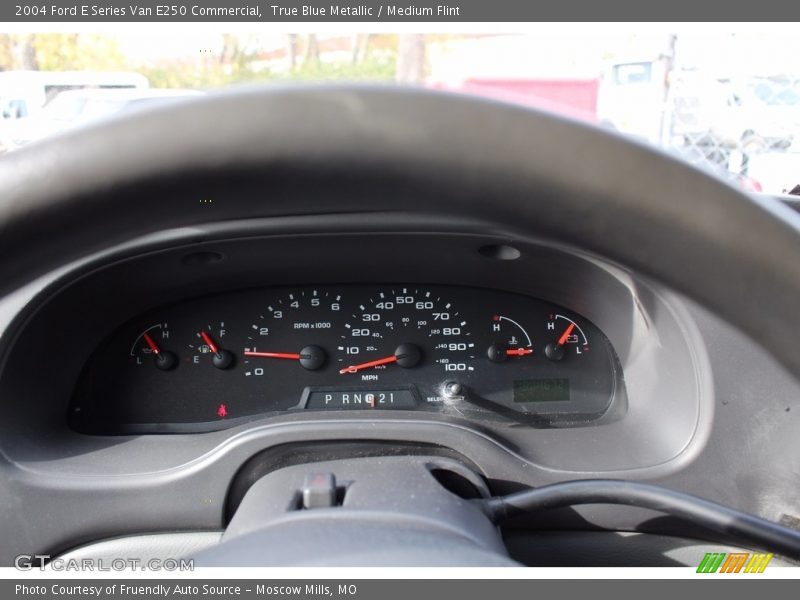 True Blue Metallic / Medium Flint 2004 Ford E Series Van E250 Commercial