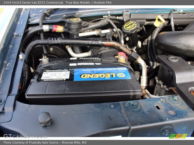 True Blue Metallic / Medium Flint 2004 Ford E Series Van E250 Commercial