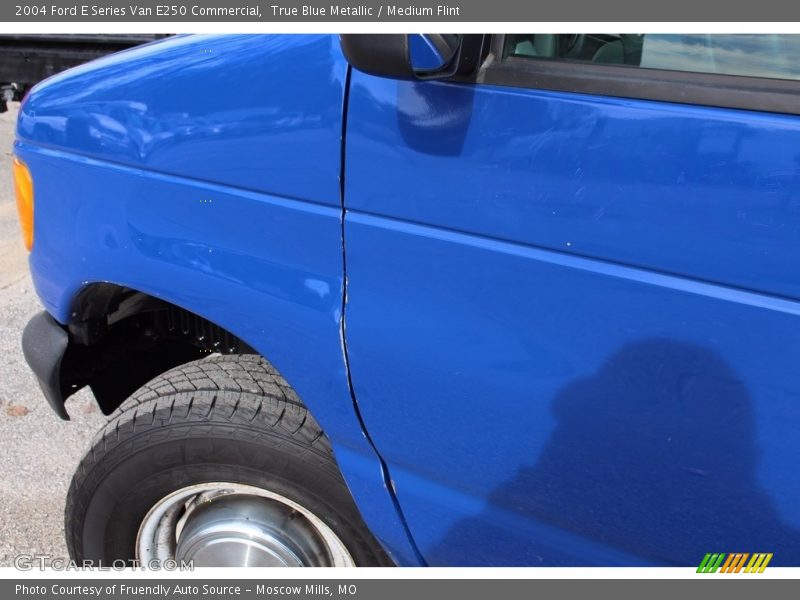 True Blue Metallic / Medium Flint 2004 Ford E Series Van E250 Commercial