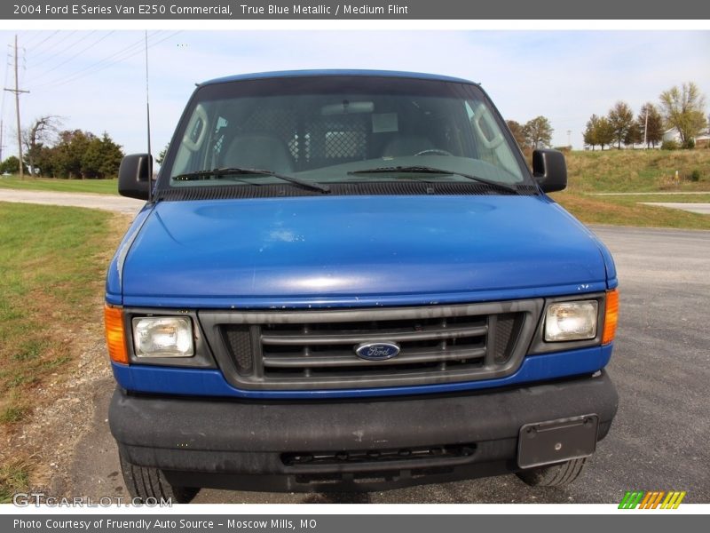 True Blue Metallic / Medium Flint 2004 Ford E Series Van E250 Commercial