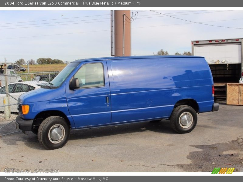True Blue Metallic / Medium Flint 2004 Ford E Series Van E250 Commercial