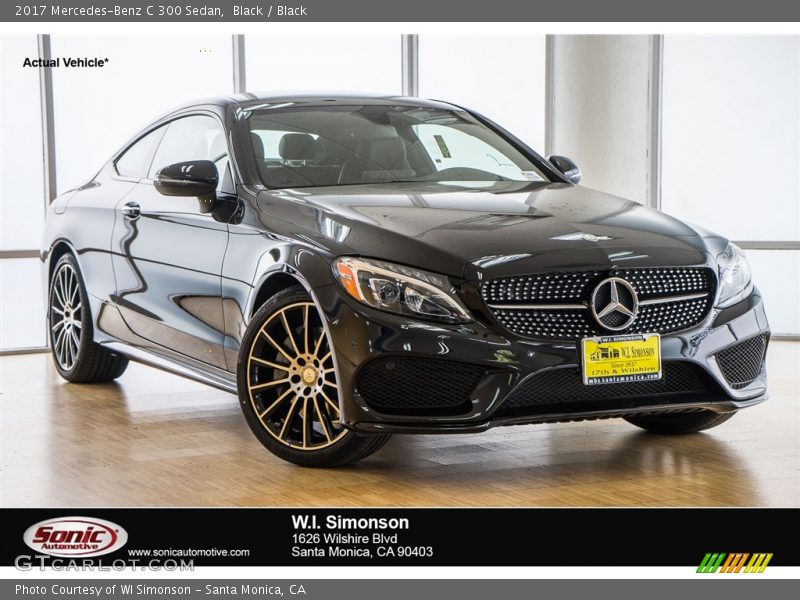 Black / Black 2017 Mercedes-Benz C 300 Sedan