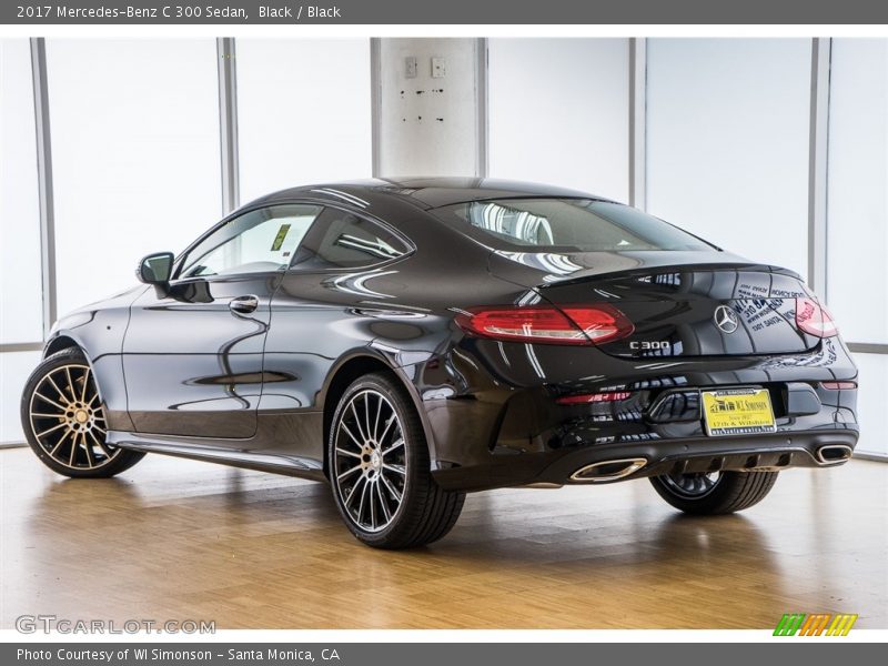 Black / Black 2017 Mercedes-Benz C 300 Sedan