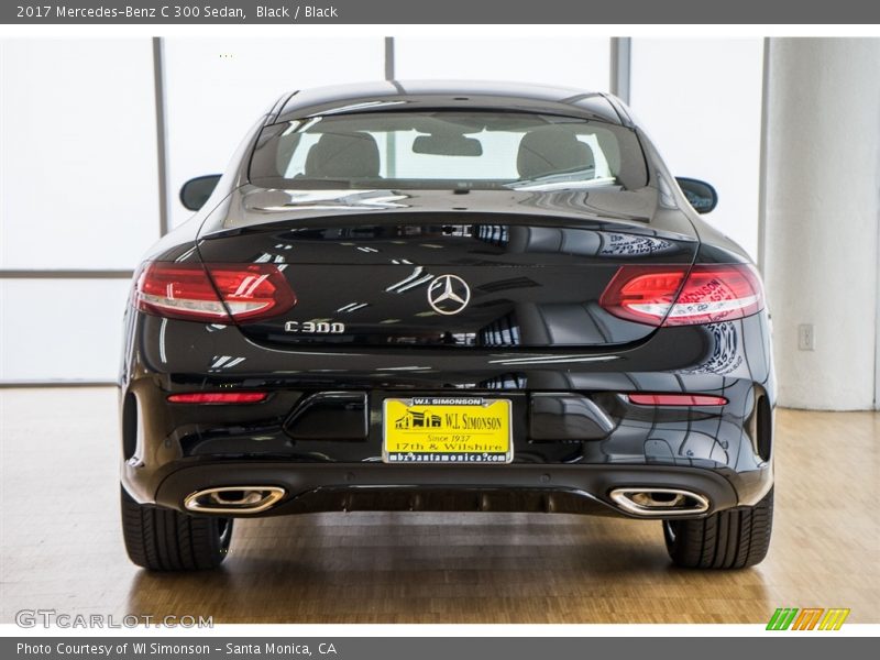 Black / Black 2017 Mercedes-Benz C 300 Sedan