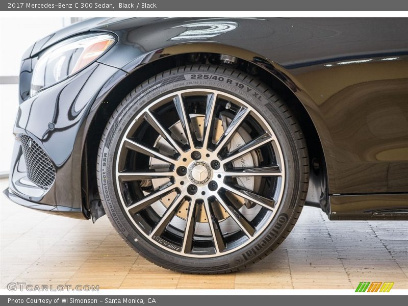 Black / Black 2017 Mercedes-Benz C 300 Sedan