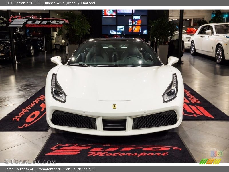 Bianco Avus (White) / Charcoal 2016 Ferrari 488 GTB