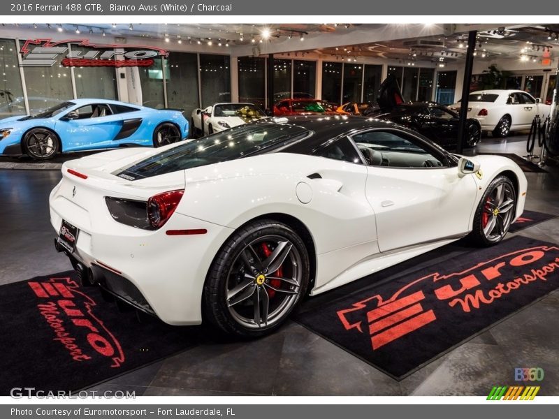 Bianco Avus (White) / Charcoal 2016 Ferrari 488 GTB
