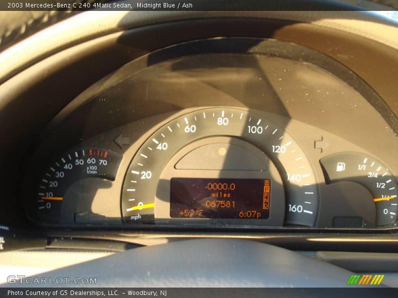 Midnight Blue / Ash 2003 Mercedes-Benz C 240 4Matic Sedan