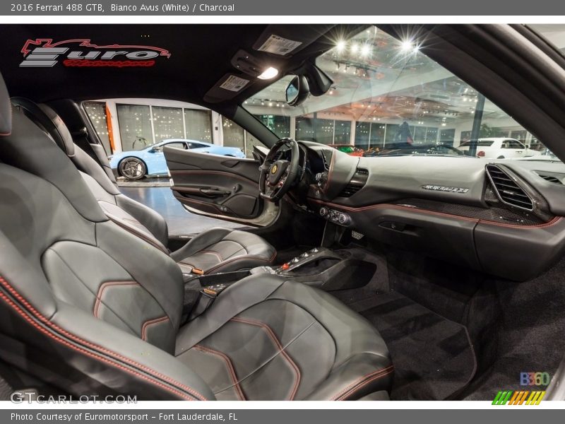 Bianco Avus (White) / Charcoal 2016 Ferrari 488 GTB