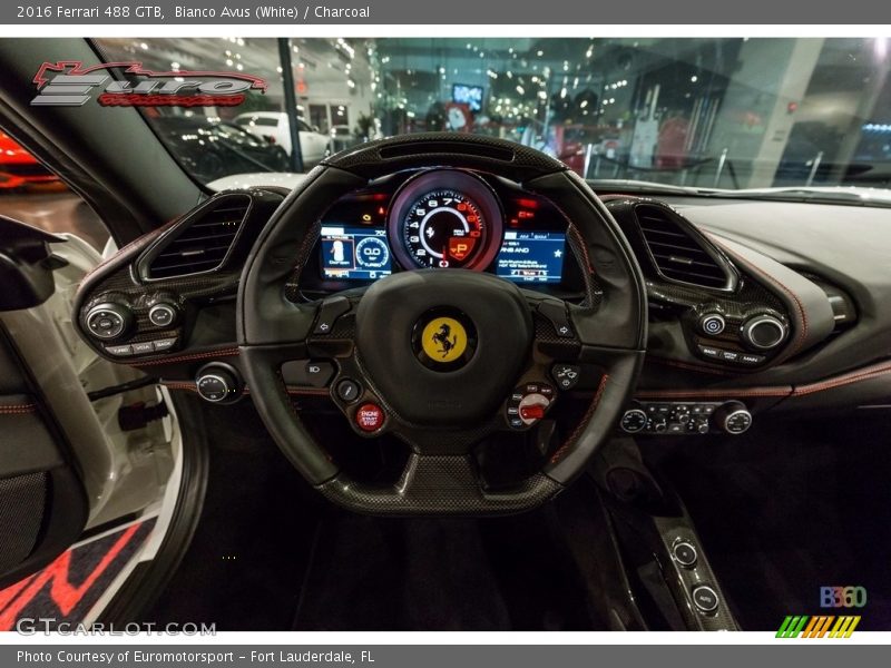 Bianco Avus (White) / Charcoal 2016 Ferrari 488 GTB