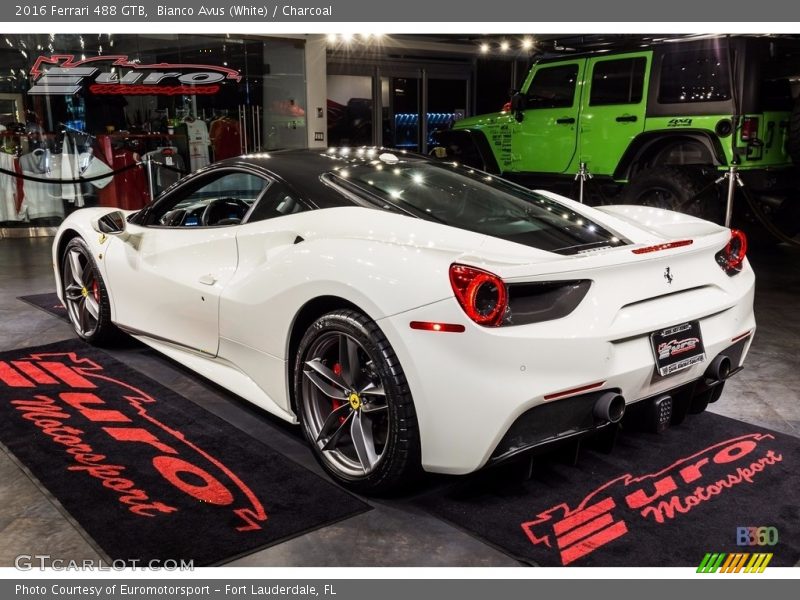 Bianco Avus (White) / Charcoal 2016 Ferrari 488 GTB