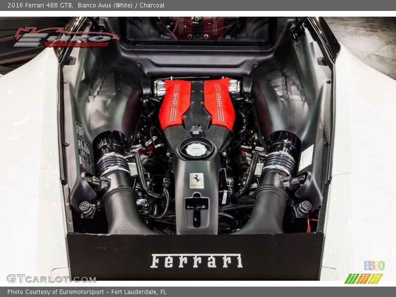 Bianco Avus (White) / Charcoal 2016 Ferrari 488 GTB
