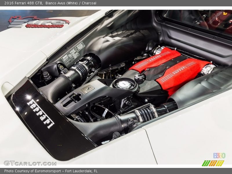  2016 488 GTB  Engine - 3.9 Liter Turbocharged DOHC 32-Valve V8