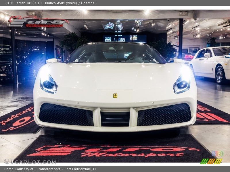 Bianco Avus (White) / Charcoal 2016 Ferrari 488 GTB